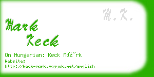 mark keck business card